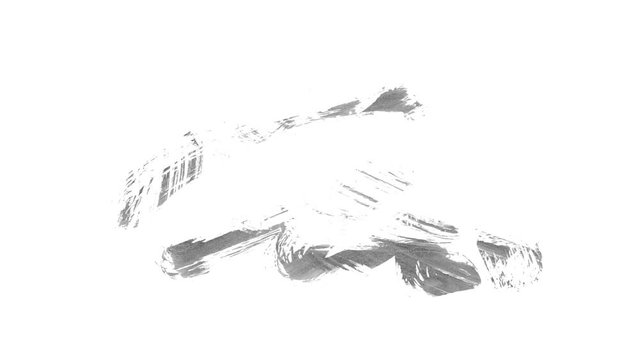 Animation grunge - brush stroke. Abstract hand - painted element. Underline and border design. Seamless looping background. 4K