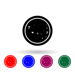 Fototapeta premium microscope sample multi color icon. Elements of science set. Simple icon for websites, web design, mobile app, info graphics