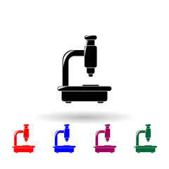 Obraz na płótnie Canvas microscope multi color icon. Elements of science set. Simple icon for websites, web design, mobile app, info graphics