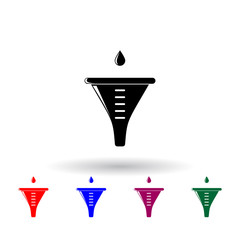 filter and a drop of water multi color icon. Elements of science set. Simple icon for websites, web design, mobile app, info graphics
