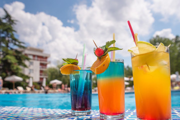 Cocktails by the pool