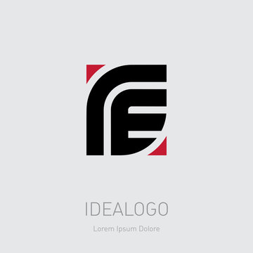 R and E initial logo. RE initial monogram logotype. ER - Vector design element or icon.