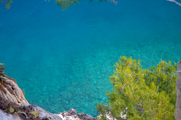 Adriatic sea in Makarska, Croatia 