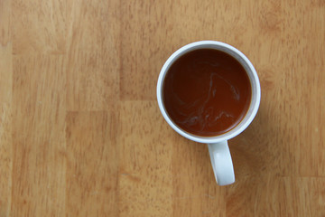 cup of coffee with cream 