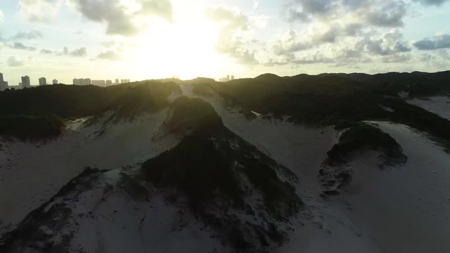 Beautiful aerial image of the city of Natal, Rio Grande do Norte, Brazil.