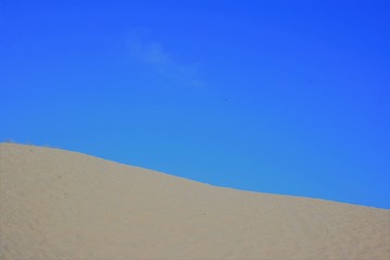 Fototapeta na wymiar Sand dune at Spain beach Huelva 
