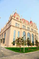 Obraz premium Garden architecture Scenery, South Lake Park, Tangshan, China