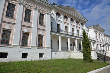 A renovated old manor house in the village of Dubrovitsy, Russia