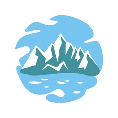 Silhouette of coniferous forest and lake