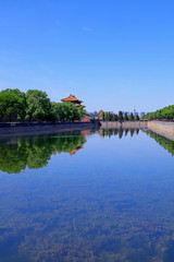 Obraz premium watchtower scenery in the Imperial Palace, Beijing, China