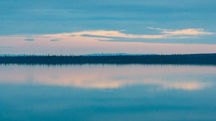 Evening calm on the northern lake