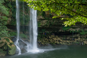 Misol-Ha waterfall near Palenque;  Chiapas;  Mexico