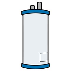 Water Heater - A cartoon illustration of a Water Heater.