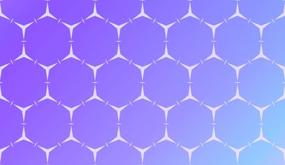 Modern Pattern With Curved Line. Geometric Elements. Blurred Gradient Background. Design For Screen, Presentation, Wallpaper. Holiday Object. Vector Illustration