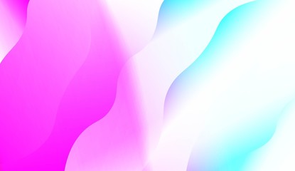 Wavy Background. For Futuristic Ad, Booklets. Vector Illustration with Color Gradient.