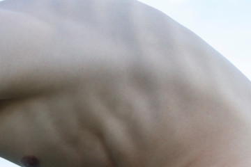 Fragments of the body of a young man