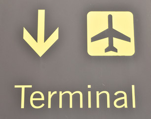 Airport Terminal sign