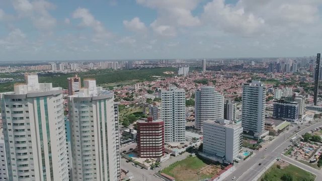 Beautiful aerial image of the city of Natal, Rio Grande do Norte, Brazil.