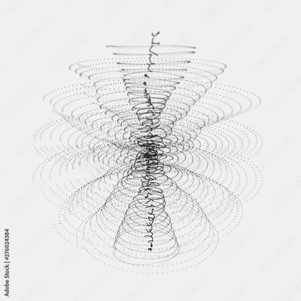 Poster sphere particles. abstract 3d sphere made of points. futuristic technology style. sphere particles. 