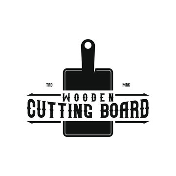 Cutting Board Logo Design For Kitchen And Food 