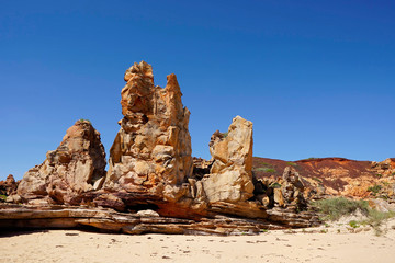 rugged coastline lined in Western Australia Kimberley