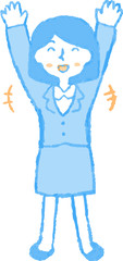 Pop Illustration of a Business woman face and pose