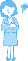 Pop Illustration of a Business woman face and pose