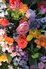 Colorful wedding flowers