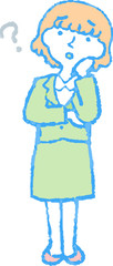 Pop Illustration of a Business woman face and pose