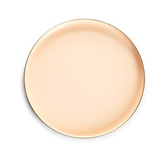 Clean plate on white background