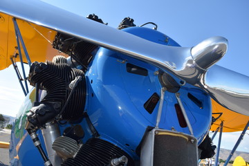 Close Up View of Jet Propeller with Engine