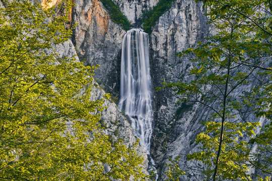 Boka waterfall in Slovenia