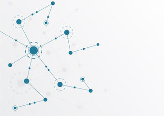 Abstract geometric connect lines and dots.Simple technology graphic background.Illustration Vector design Network and Connection concept.