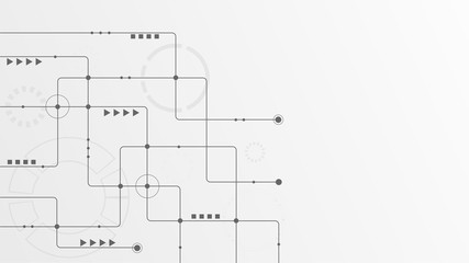 Abstract geometric connect lines and dots.Simple technology graphic background.Illustration Vector design Network and Connection concept.