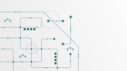 Abstract geometric connect lines and dots.Simple technology graphic background.Illustration Vector design Network and Connection concept.