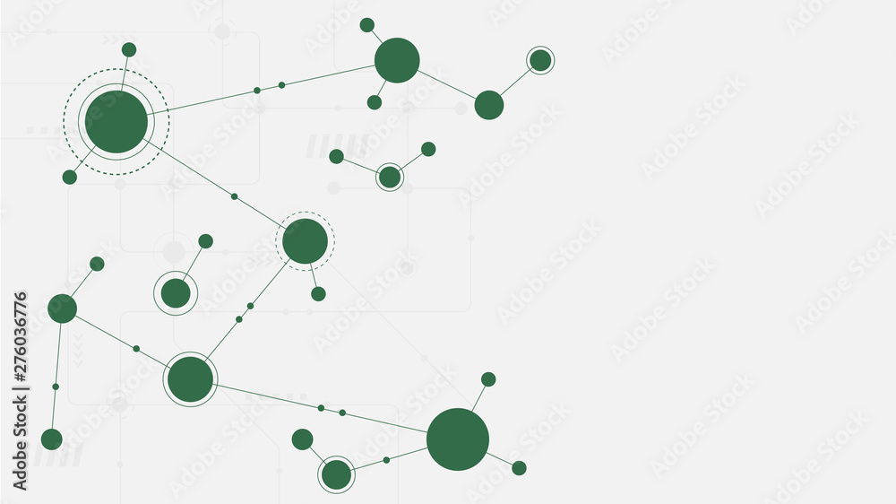 Aufkleber Abstract geometric connect lines and dots.Simple technology graphic background.Illustration Vector design Network and Connection concept.