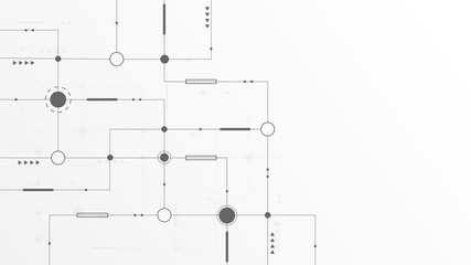 Abstract geometric connect lines and dots.Simple technology graphic background.Illustration Vector design Network and Connection concept.