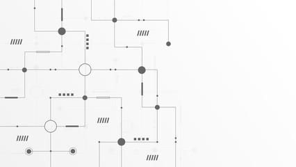 Abstract geometric connect lines and dots.Simple technology graphic background.Illustration Vector design Network and Connection concept.