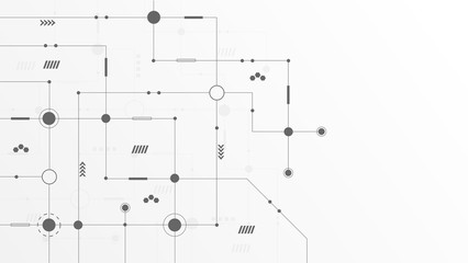 Abstract geometric connect lines and dots.Simple technology graphic background.Illustration Vector design Network and Connection concept.