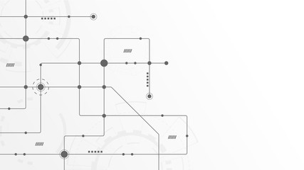 Abstract geometric connect lines and dots.Simple technology graphic background.Illustration Vector design Network and Connection concept.