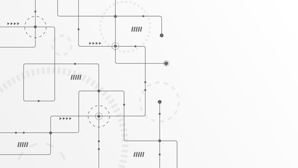 Abstract geometric connect lines and dots.Simple technology graphic background.Illustration Vector design Network and Connection concept.