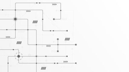 Abstract geometric connect lines and dots.Simple technology graphic background.Illustration Vector design Network and Connection concept.
