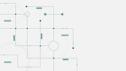 Obraz premium Abstract geometric connect lines and dots.Simple technology graphic background.Illustration Vector design Network and Connection concept.
