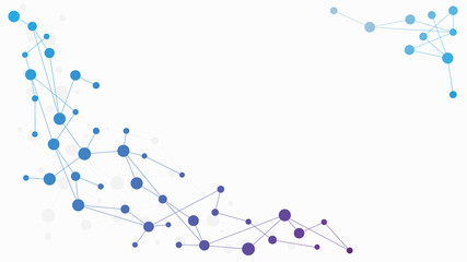 Abstract geometric connect lines and dots.Simple technology graphic background.Illustration Vector design Network and Connection concept.