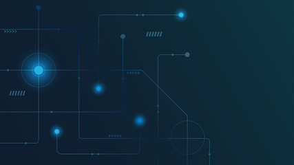 Obraz premium Abstract geometric connect lines and dots.Simple technology graphic background.Illustration Vector design Network and Connection concept.