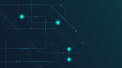 Abstract geometric connect lines and dots.Simple technology graphic background.Illustration Vector design Network and Connection concept.