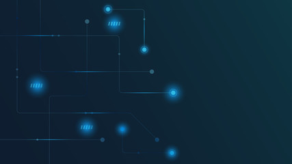 Obraz premium Abstract geometric connect lines and dots.Simple technology graphic background.Illustration Vector design Network and Connection concept.