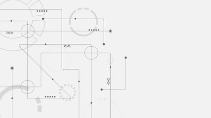 Abstract geometric connect lines and dots.Simple technology graphic background.Illustration Vector design Network and Connection concept