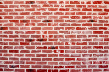 Fototapeta premium Red brick wall surface background