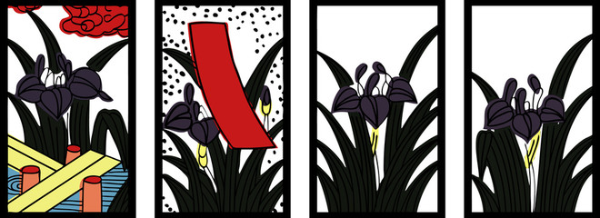 花札_5月/菖蒲のセット